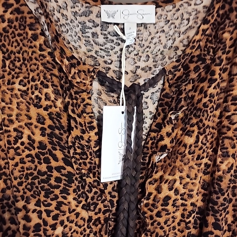 Jessica Simpson NWT Brown Leopard Dress - Picture 2 of 4